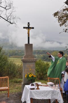 Vysvätenie Mäsiarovho Kríža 5. októbra 2014 Vysvätenie Mäsiarovho Kríža 5. októbra 2014